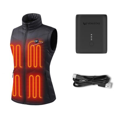 Venustas Women's Heated Vest(3XL) and Extra Mini Battery Pack(4800mAh)