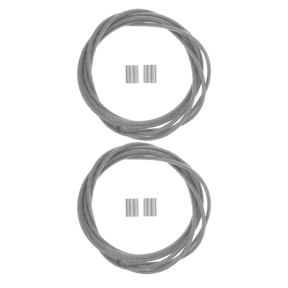 HANABASS 2 Pack Basketball Net Replacement String for Basketball Hoop Rim, Steel Wire Lacing Rope for Outdoor Indoor Heavy Duty Court Equipment