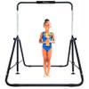 MARFULA Kip Bar Folding Gymnastic Bar with 5 FT Base Length 9 Height Levels Gymnastic Training Bar for Girls and Boys Between 3-9 Years Old at Home and Club Use view 1