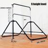 MARFULA Kip Bar Folding Gymnastic Bar with 5 FT Base Length 9 Height Levels Gymnastic Training Bar for Girls and Boys Between 3-9 Years Old at Home and Club Use view 2