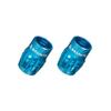Granite Juicy Nipple Valve Cap with Valve Core Removing Function, Tire Valve Caps Dust Covers for Bikes and Vehicles, Durable Alloy Schrader Valve Cap, 2-Piece Set (Blue) view 1