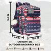 Lovelinks21 25L Tactical Military Backpack Small Travel Backpack for Men and Women Assault Pack Bug Out Bag Molle Daypack Gym Backpack with Bottle Holder (Flag) view 2