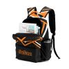 SunFancyCustom Cheer Orange Black Custom Backpack Name Bookbags Laptop Bag Casual ShoppingTravel Daypack for Camping, 12.2(L)x5.9(W)x16.5(H)inch view 4