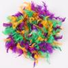 MAOFENG Chandelle Turkey Feather Boa 1.64 Yards 30g for Halloween Dancing Wedding Party DIY Craft Costume Decoration Feather Boa,Mardi Gras view 3