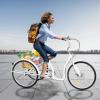 26 Inch Tricycle for Adults 6 Speed 3-Wheel Bike with Basket Adjustable Adult Trike Bike Adult Tricycle Cargo Trike Cruise Trike Elderly Bicycle for Shopping Picnic Beach Cycling Pedalling (White) view 2