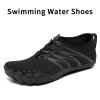 Limberun Mens Womens Water Shoes Swimming Beach Pool Shoes for Men Women Quick Dry Non-Slip Comfortable Black/Grey 13.5W/12.5M view 2