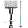Adjustable Height Spinning Pole Permanent Dance Pole with Fixed Plate, Spinning Static Dancing Pole for Apartment Home Clubs, 7 8 9 10 11 11.5 12 12.5 ft Adjustable Height Stripper Pole with Ceiling M view 2