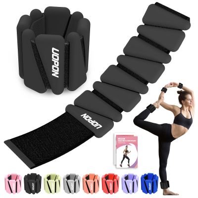 Wrist Ankle Weights for Women Set of 2, Adjustable Silicone Weighted Bangles, Wearable Ultra-durable Strips Weight Bracelet 2 lbs for Yoga, Pilates, Barre, Walking, Arm & Leg Workout