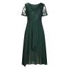 2024 Wedding Guests Dresses Women 2024 Formal Midi Dress Embroidered Lace V-Neck Evening Party Ball Gown Concert Outfit view 3