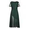 2024 Wedding Guests Dresses Women 2024 Formal Midi Dress Embroidered Lace V-Neck Evening Party Ball Gown Concert Outfit view 4