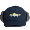EDTREK Windproof and Waterproof Winter Hat with Sherpa Lined Ear Flap - Ultra Performance Blaze Orange and Camo Hunting Hat (US, Alpha, X-Large, Navy) view 1