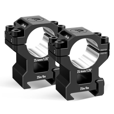 DISCOVERYOPT 1 inch Scope Rings,Precision Lapped Picatinny Scope Rings, 1 inch Picatinny Riflescope Mounts, Scope Rings 1 inch Picatinny Medium