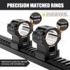 DISCOVERYOPT 1 inch Scope Rings,Precision Lapped Picatinny Scope Rings, 1 inch Picatinny Riflescope Mounts, Scope Rings 1 inch Picatinny Medium view 2
