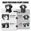 DISCOVERYOPT 1 inch Scope Rings,Precision Lapped Picatinny Scope Rings, 1 inch Picatinny Riflescope Mounts, Scope Rings 1 inch Picatinny Medium view 3