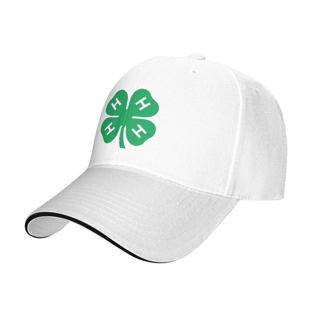 4-H Clover Outdoor Leisure Sandwich Hat Baseball Hat Outdoor Fishing Hat