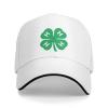 4-H Clover Outdoor Leisure Sandwich Hat Baseball Hat Outdoor Fishing Hat view 2