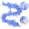 MAOFENG Chandelle Turkey Feather Boa 1.64 Yards 30g for Halloween Dancing Wedding Party DIY Craft Costume Decoration Feather Boa,Baby Blue view 2