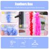 MAOFENG Chandelle Turkey Feather Boa 1.64 Yards 30g for Halloween Dancing Wedding Party DIY Craft Costume Decoration Feather Boa,Baby Blue view 4