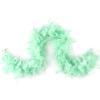 MAOFENG Chandelle Turkey Feather Boa 1.64 Yards 30g for Halloween Dancing Wedding Party DIY Craft Costume Decoration Feather Boa,Light Green view 1