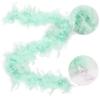 MAOFENG Chandelle Turkey Feather Boa 1.64 Yards 30g for Halloween Dancing Wedding Party DIY Craft Costume Decoration Feather Boa,Light Green view 2