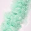 MAOFENG Chandelle Turkey Feather Boa 1.64 Yards 30g for Halloween Dancing Wedding Party DIY Craft Costume Decoration Feather Boa,Light Green view 3