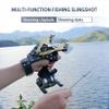 Fishing Slingshot Set for Outdoor Hunting - Versatile Slingshot with Stainless Steel Reel, Fish Darts, and Line Slot Plate, Switchable Between Fishing and Regular Modes view 4