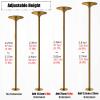 JYDQMOLS Portable Dance Pole Home Fitnes 2.74m/9ft Height Adjustable Spinning/Static Dance Pole, Home/Yoga Room/Dance Studio Extendable Dancing Pole Kit for Beginner/Professional Dancers(Gold) view 3