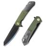 pokedge Pocket Knife For Men, Folding Pocket Knife With 3.77" Sandvik 14C28N Blade & Micarta Handle, Flipper Knife With 2-way Assisted Opening, EDC Knife With Deep Pocket Clip For Hunting, Camping view 1