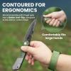 pokedge Pocket Knife For Men, Folding Pocket Knife With 3.77" Sandvik 14C28N Blade & Micarta Handle, Flipper Knife With 2-way Assisted Opening, EDC Knife With Deep Pocket Clip For Hunting, Camping view 4