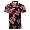 Cephalopod Squid Men's Zipper Polo Shirts Short Sleeve Casual Slim Fit Golf Shirt 3XL view 4