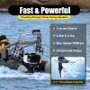 2-Stroke Engine Outboard Motor 3.5HP Boat Motor Half Water Cooling Half Air Cooling System CDI Ignition System for Inflatable Boat with Motor Fishing Boats Yachts Sailboats (4HP 4-Stroke 2) view 4