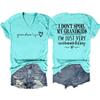 Grandma Shirts for Women Casual Grandma Life Shirt Heart Printed T-Shirt Funny Grandma T Shirt Short Sleeve Tee Top view 1