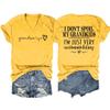 Grandma Shirts for Women Casual Grandma Life Shirt Heart Printed T-Shirt Funny Grandma T Shirt Short Sleeve Tee Top view 1