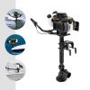 4 HP 55 CC Boat Motor 4 Stroke Outboard Motor with Wind Cooling System Mud Motor with Standard CDI Ignition System Boat Engine with Short Shaft Small Outboard Boat Motor for Boat view 3