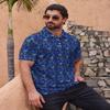 GDEVIG Mens Funny Polo Shirts, Sunset Navy Golf Shirts Short Sleeve, Moisture Wicking Quick-Dry Business Casual Shirt for Men view 3