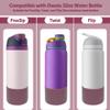 2PCS Silicone Water Bottle Boot for Owala 14/16oz 24oz 32oz 40oz,Anti-Slip Protective Sleeve Bottom Bumper Protector for FreeSip, Twist, and Flip Water Bottles (Dark Purple, 32oz) view 2