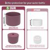 2PCS Silicone Water Bottle Boot for Owala 14/16oz 24oz 32oz 40oz,Anti-Slip Protective Sleeve Bottom Bumper Protector for FreeSip, Twist, and Flip Water Bottles (Dark Purple, 32oz) view 4