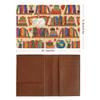 Cute Passport Cover, PU Passport Holder Card Slots, Waterproof Travel Wallet Cover, Travel Wallet For Women And Men Compatible with Sleeping Cat Library Bookshelf view 2