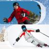 Tarpop 3 Pairs Mens Ski Gloves Winter Warm Women Gloves Adjustable Non Slip Snowboard Snow Waterproof Warm(F,Black, Black White, White Black) view 3