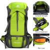 ShowyLive 70L Hiking Backpack - Lightweight Waterproof Travel Backpack for Men & Women, Foldable Daypack with Rain Cover for Camping & Outdoor (Fluorescent Green) view 2