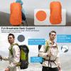 ShowyLive 70L Hiking Backpack - Lightweight Waterproof Travel Backpack for Men & Women, Foldable Daypack with Rain Cover for Camping & Outdoor (Fluorescent Green) view 4
