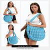 LEXSION Womens' Lightweight Quilted Carryall GYM Tote Bag Puffer Crossbody Bag Soft Puffy Boho Handbags Cloud Weight Big Capacity Purse 8040 Light Blue M view 2