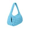 LEXSION Womens' Lightweight Quilted Carryall GYM Tote Bag Puffer Crossbody Bag Soft Puffy Boho Handbags Cloud Weight Big Capacity Purse 8040 Light Blue M view 4