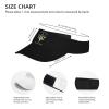 NineFit Basics OES Eastern Star Visor Cap Sports Empty Top Hats Adjustable Sun Tennis Caps for Women and Men 14 Black view 2