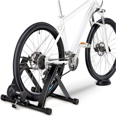 CFDZCP Bike Trainer Stand Indoor Bike Trainer, Foldable Turbo Trainer Bike Stand with Magnetic Resistance26"-28" Wheels Indoor Exercise Bicycle StandBlack(700C Wireless)