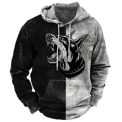 2024 Mens Hoodie Casual Aztec Ethnic Drawstring Hooded Sweatshirts Long Sleeve Graphic Shirt Lightweight Pullover 2024 s 2024 men Gray L