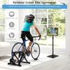 CFDZCP Bike Trainer Stand Indoor Bike Trainer, Foldable Turbo Trainer Bike Stand with Magnetic Resistance26"-28" Wheels Indoor Exercise Bicycle StandBlack(700C Wired) view 2