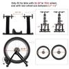 CFDZCP Bike Trainer Stand Steel Bike Turbo Trainer for Indoor Exercise, Bike Exercise Magnetic Stand, Home Fitness Tool for Riding Bike,Fitness/Speed/Exercise Training Bike, Easy to Install(Black) view 4