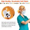 HooLing 6 Pcs Scrub Caps Nurse Hat with Button Women,Halloween view 4