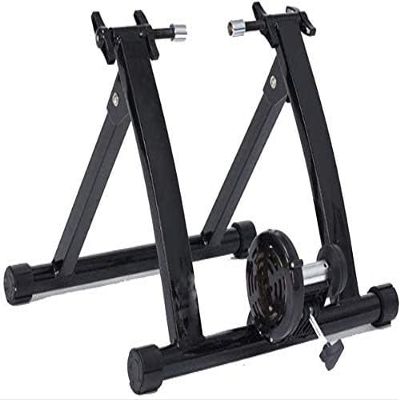 CFDZCP Bike Trainer Stand Fluid Bike Trainer Stand Bike Turbo Trainer Magnetic Cycling Stand, Heavy Duty Stable Bike Stationary Riding Stand Supports Bicycle Trainer(Black)